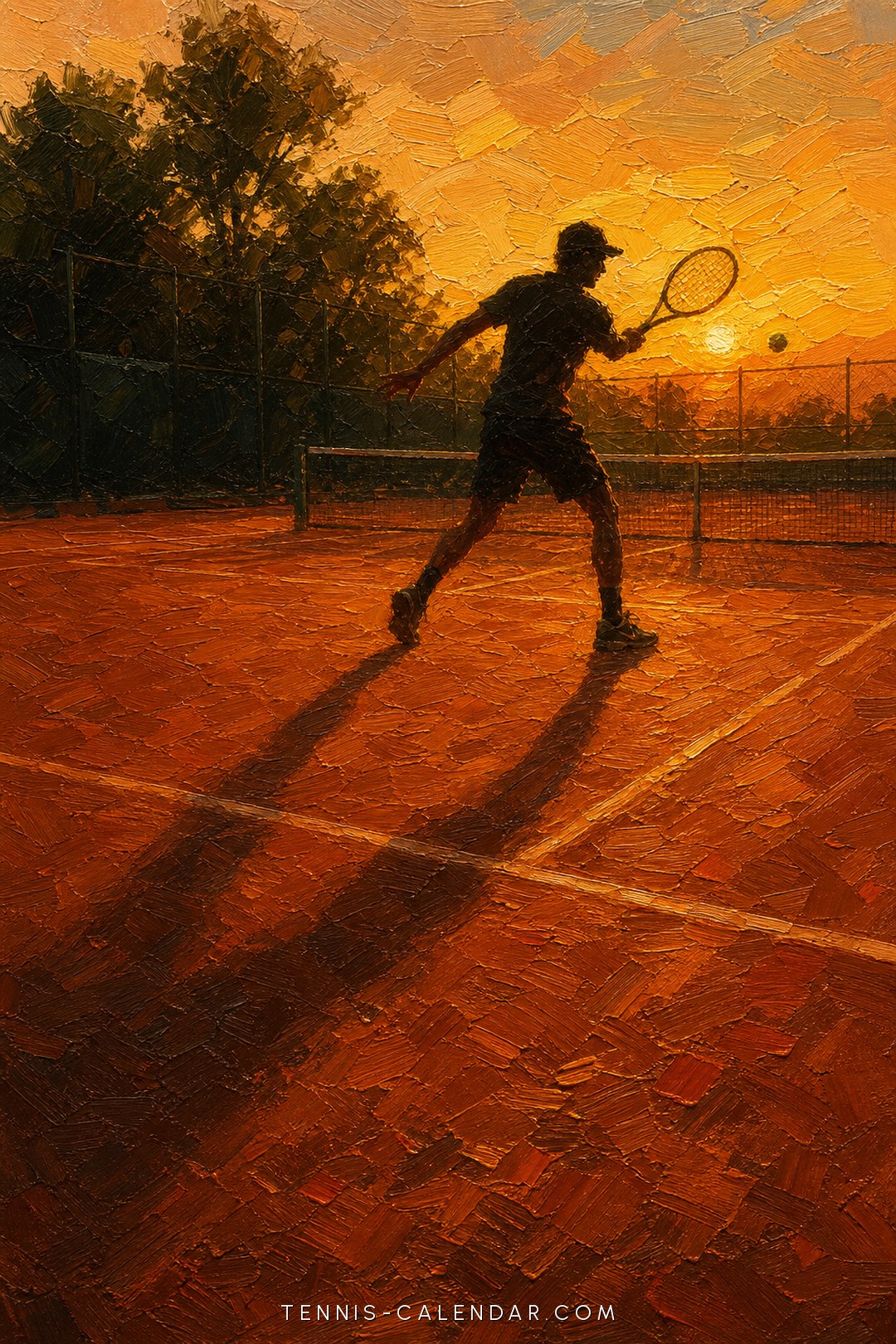 August 1 tennis wallpaper — High Sun aesthetic, free phone background