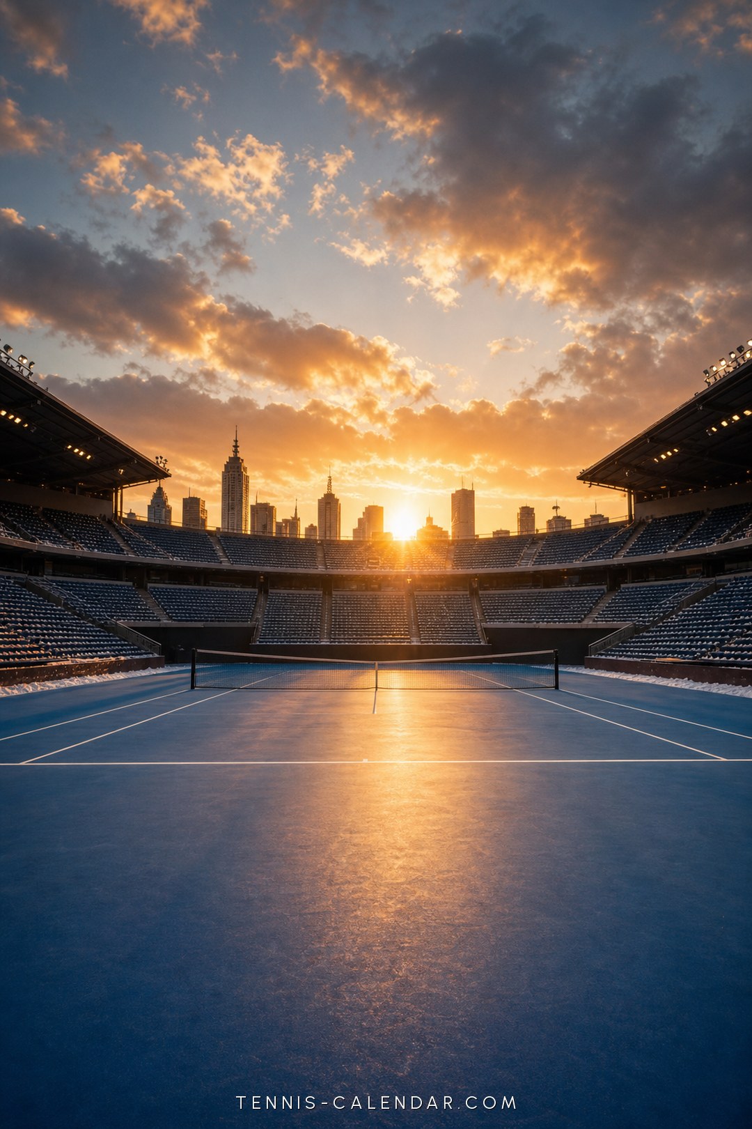 December 1 tennis wallpaper — Winter Light aesthetic, free phone background