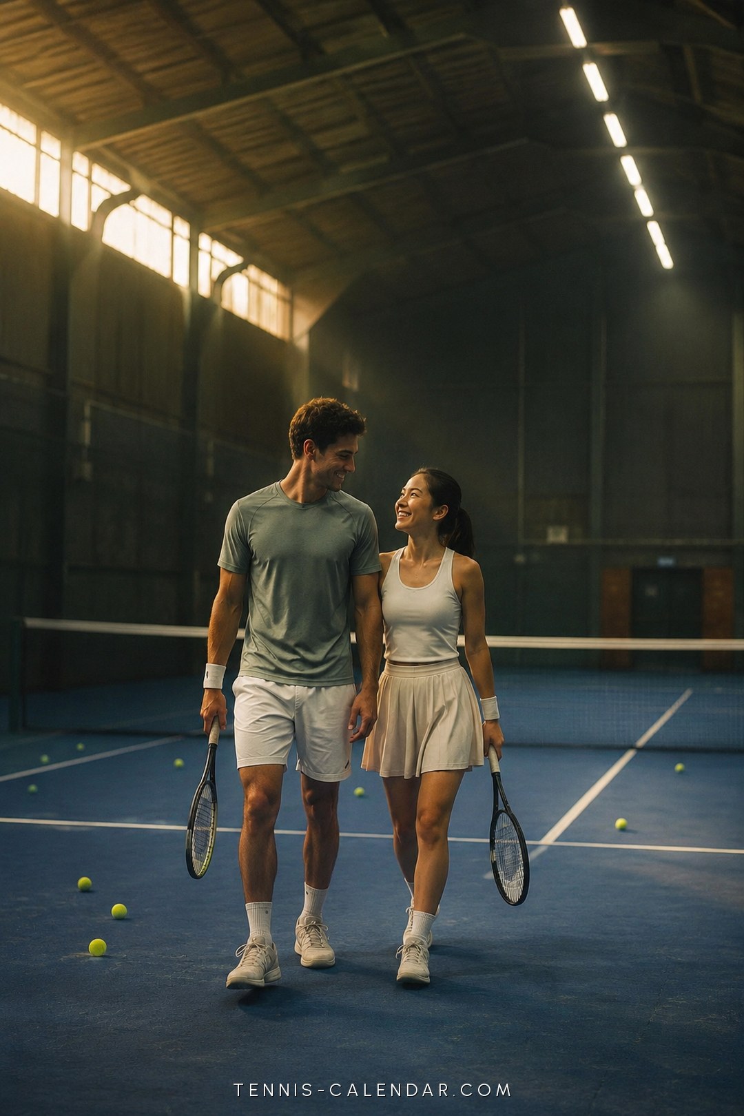 February 14 tennis wallpaper — Love Rally aesthetic, free phone background