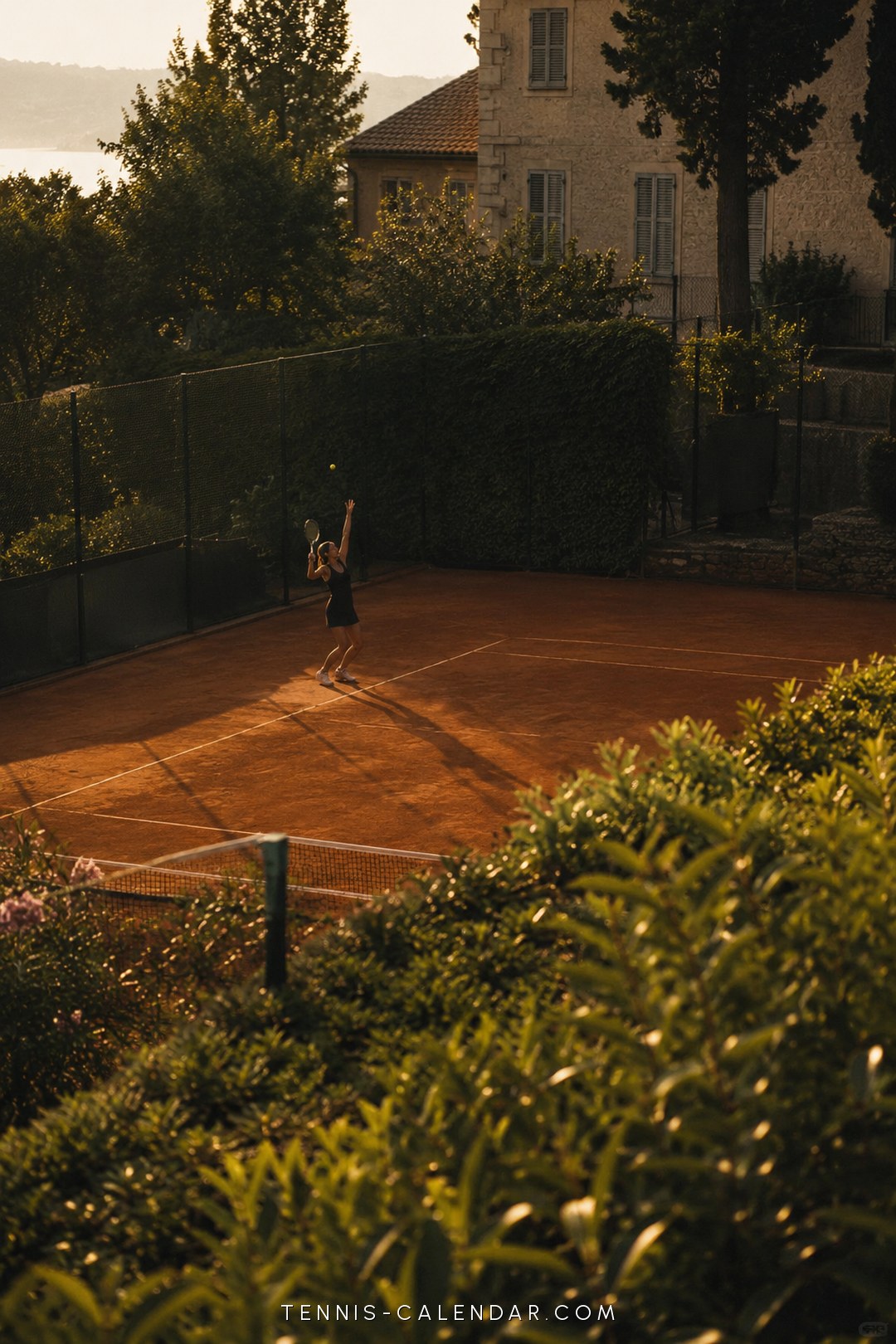 May 1 tennis wallpaper — Golden Hour aesthetic, free phone background