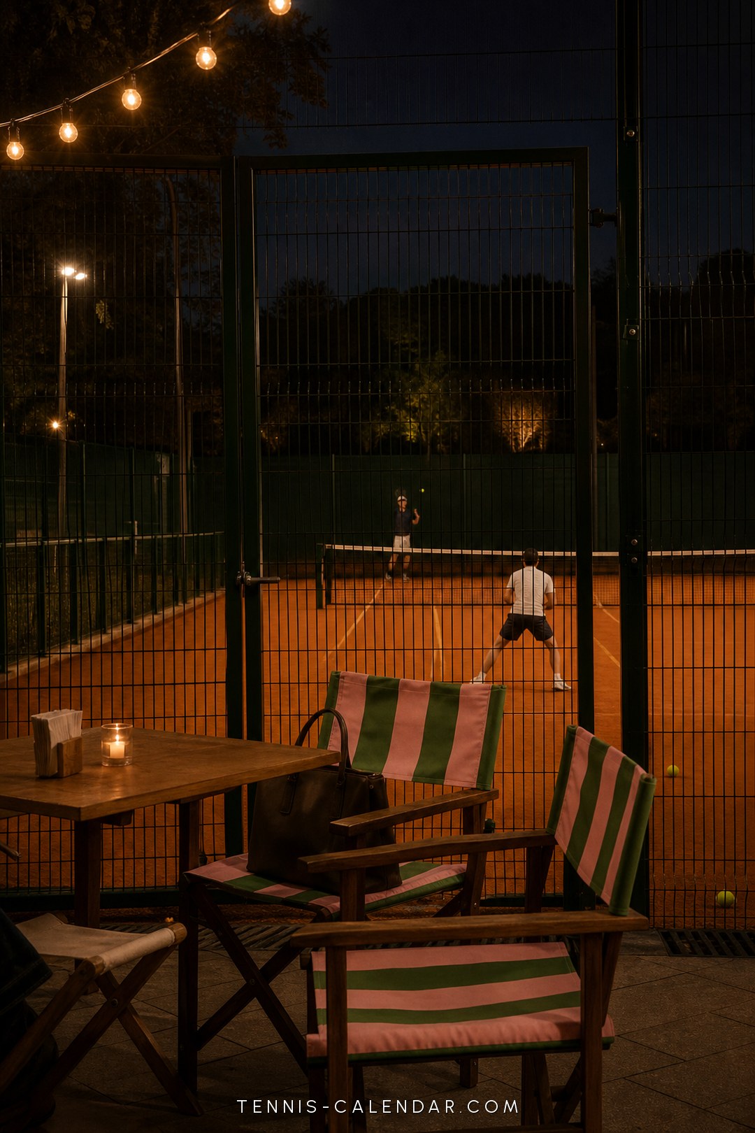 October 11 tennis wallpaper — Night Lights aesthetic, free phone background